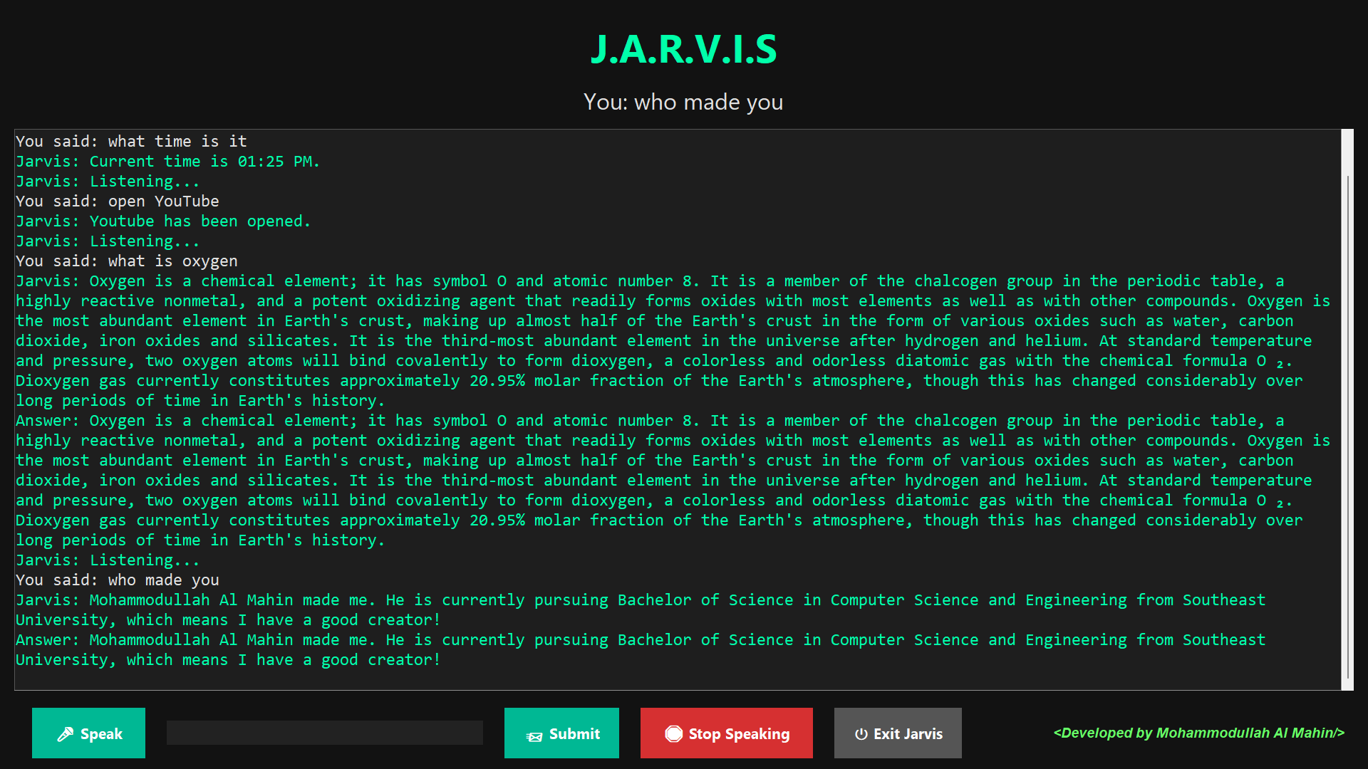 JARVIS Assistant